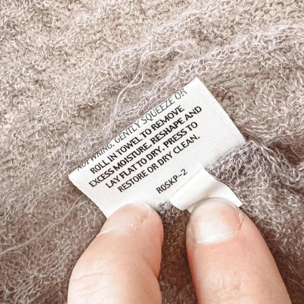 Eileen Fisher XL Mohair Blend Ribbed Longline Duster Cardigan Lavender Italian - Picture 8 of 8